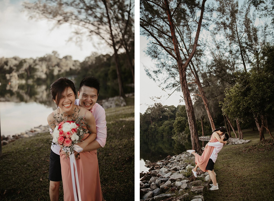 G & S - Singapore Sunrise Pre-Wedding Shoot at Upper Pierce Reservoir & Casual Shoot at Cafe  by Chan on OneThreeOneFour 7