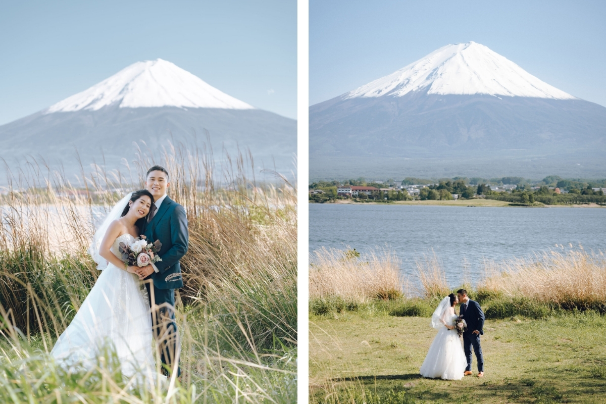 Tokyo Pre-Wedding Photoshoot with Chureito Pagoda, Lake Kawaguchiko, and Shinjuku by Dahe on OneThreeOneFour 23