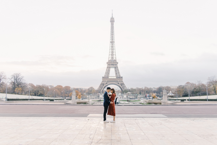 Paris Engagement Photo Session At The Pont Alexandre III Bridge and Louvre Pyramid  by Celine  on OneThreeOneFour 5