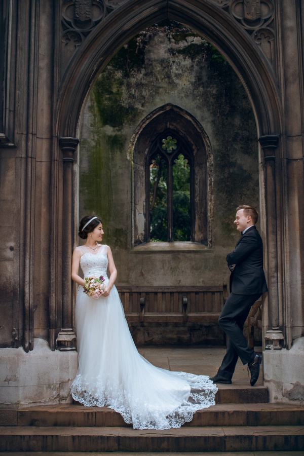 London Pre-Wedding Photoshoot At Abandoned Church Ruins And Richmond Park  by Dom on OneThreeOneFour 3