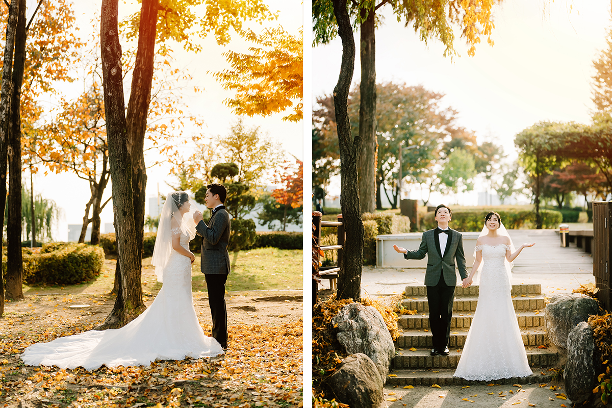 Korea Seoul Autumn Pre-Wedding Photoshoot with Silvergrass at Hanuel Park & Seonyudo Park by Jungyeol on OneThreeOneFour 27