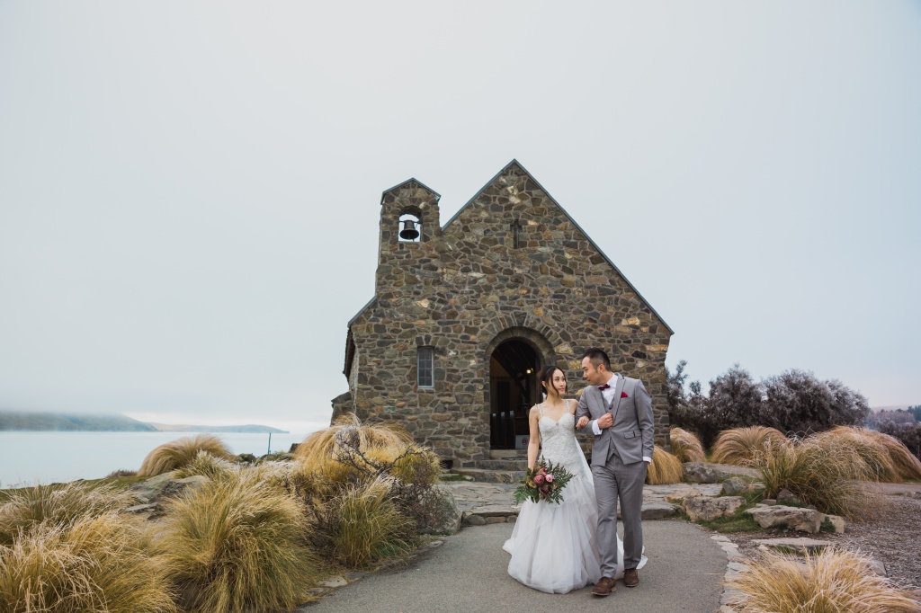 紐西蘭婚紗拍攝 - 海斯湖、瓦納卡湖和庫克山 by Fei on OneThreeOneFour 26