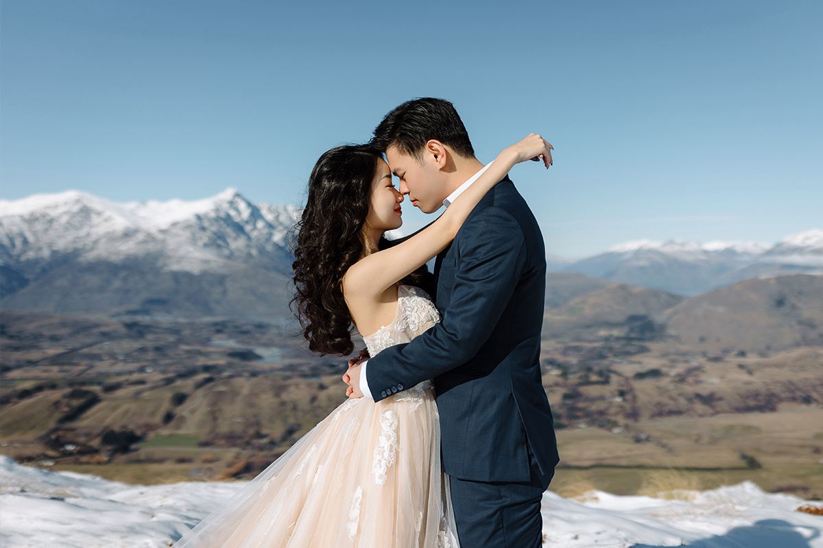 Dreamy Winter Pre-Wedding Photoshoot with Snow Mountains and Glaciers by Fei on OneThreeOneFour 1