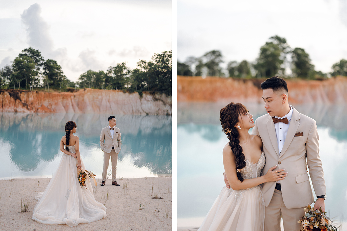 Bintan Pre-Wedding Photoshoot: Kellyn & Jiabao’s Fun Adventure at Blue Lake, Sand Dunes & ANMON Resort by HS on OneThreeOneFour 11