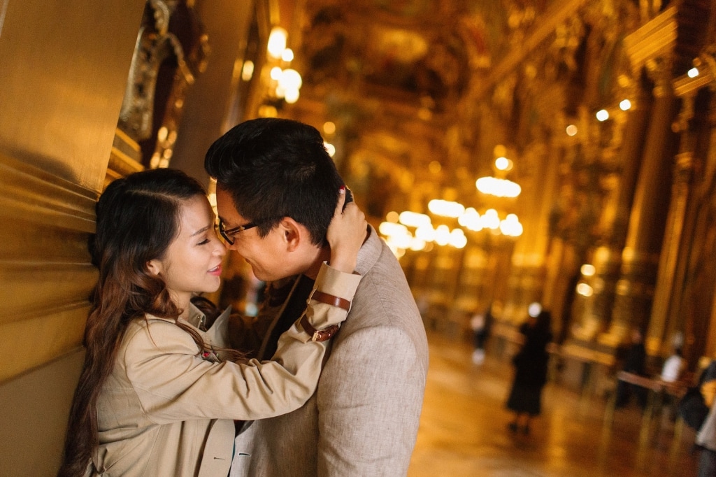 Paris Engagement Photoshoot at Palais Garnier, Galerie Vivienne and Palais Royal by Vin on OneThreeOneFour 6