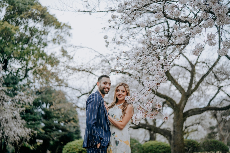 US Couple's Proposal in Tokyo Under Cherry Blossom Trees by Ghita on OneThreeOneFour 15