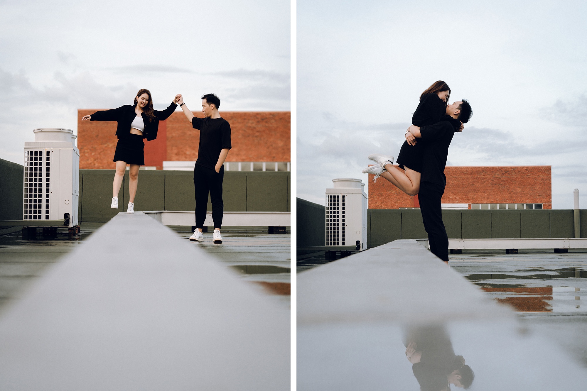 Prewedding Photoshoot At East Coast Park And Industrial Rooftop by Michael on OneThreeOneFour 32