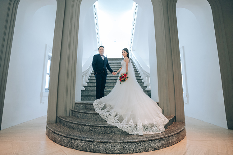 singapore wedding photoshoot national museum