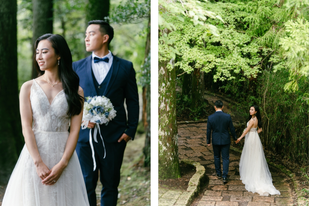 Tokyo Pre-Wedding Photoshoot with Nezu Shrine, Daikanzan Observation Deck, Lake Ashi, and Hakone Shrine by Dahe on OneThreeOneFour 22