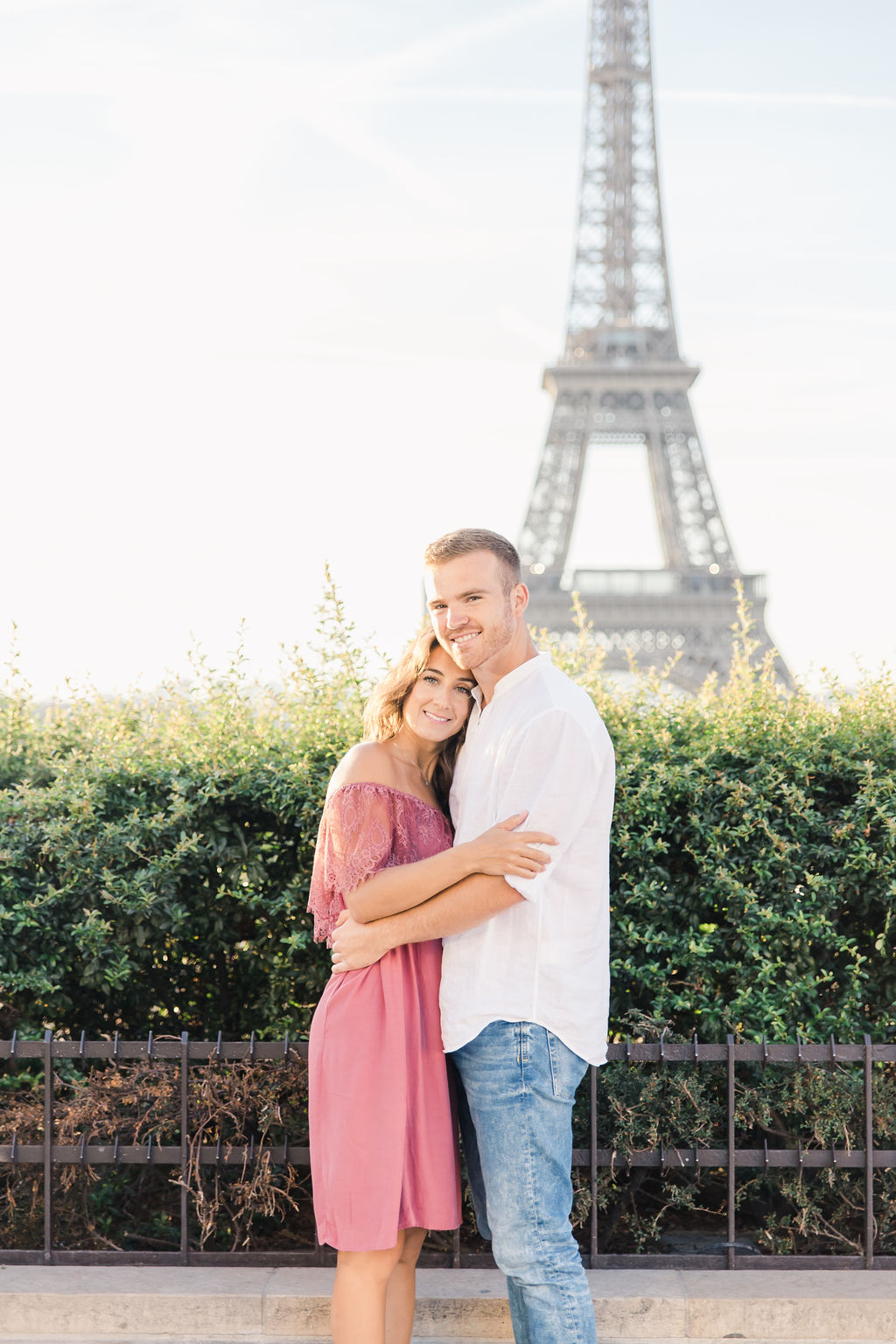 Engagement Photos in Paris' Trocadero With a Stunning View of Eiffel Tower by Celine on OneThreeOneFour 2