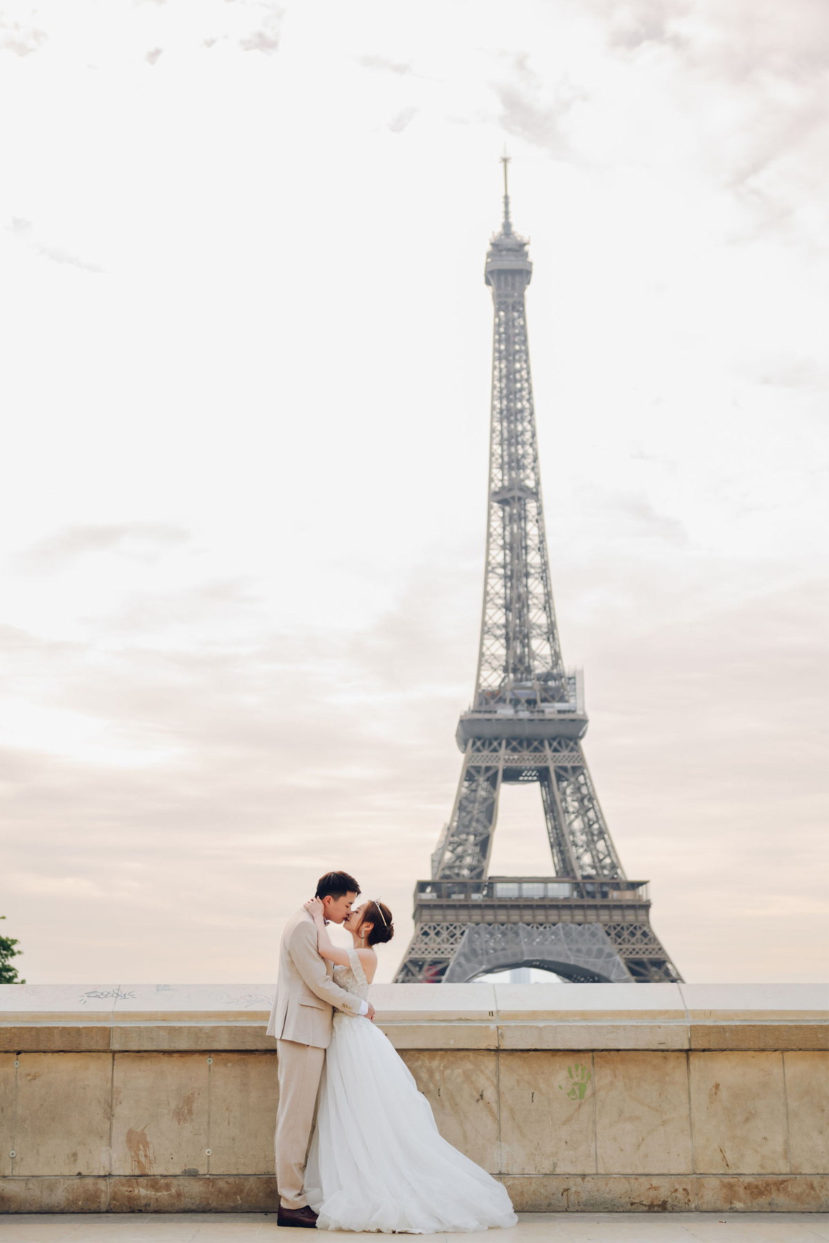 Eternal Love in Paris: Pre-Wedding Photoshoot for Hong Kong Couple | Eiffel Tower, Trocadero, Café, Louvre, Alexandre III Bridge by Arnel on OneThreeOneFour 2