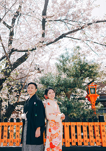 J&A: Kyoto Sakura Season Pre-wedding Photoshoot In Kimono