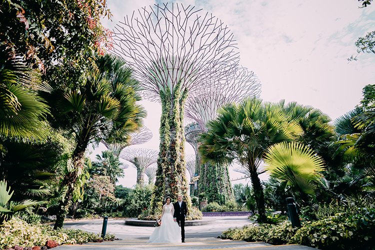 singapore wedding photoshoot gardens by the bay