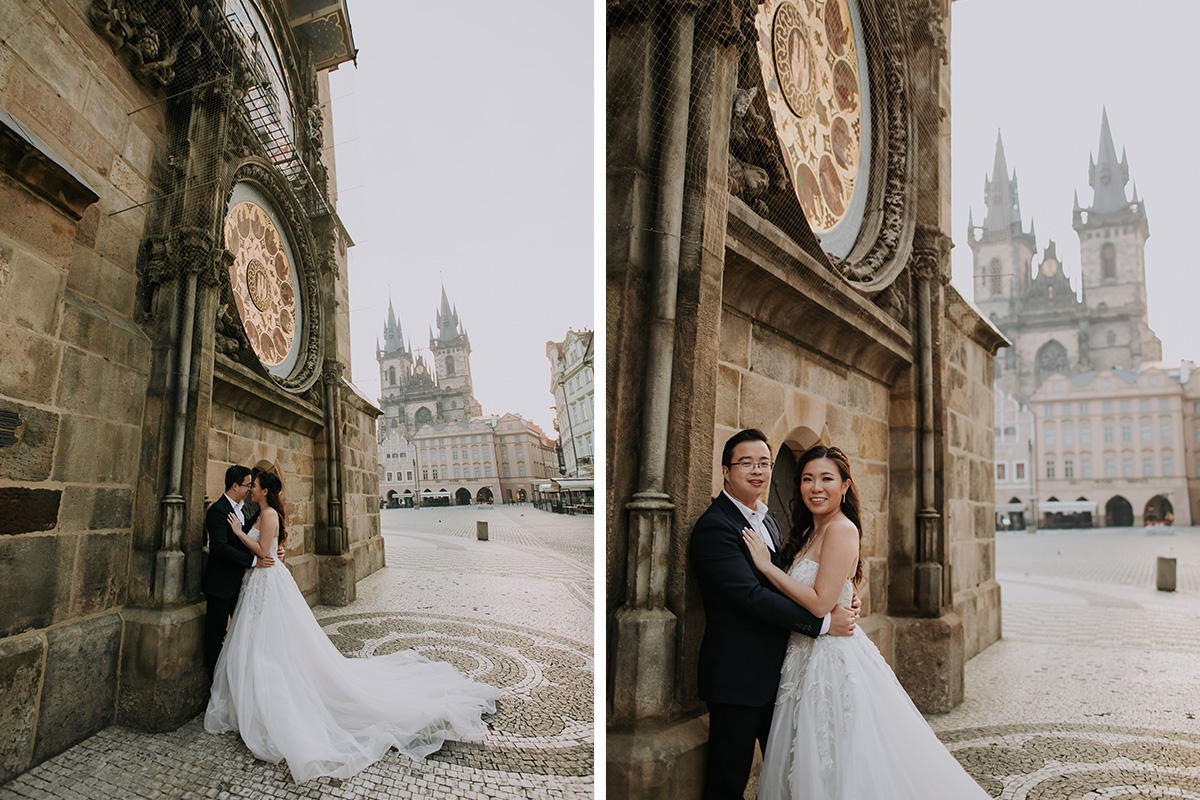 Prague Pre-Wedding Photoshoot with Astronomical Clock, Old Town Square & Charles Bridge by Nika on OneThreeOneFour 2