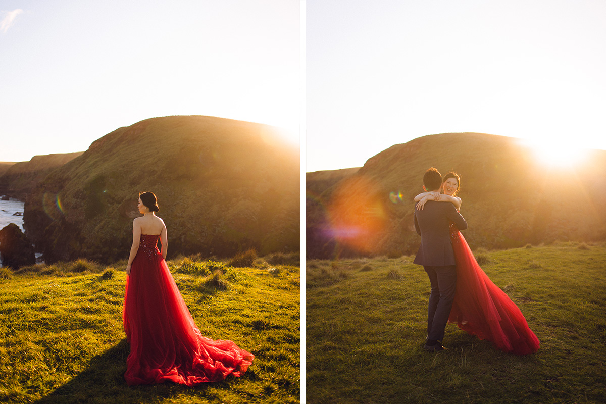 Melbourne Pre-wedding Photoshoot at St Patrick's Cathedral, Flinders Street Railway Station & Flinders Cliffs by Freddie on OneThreeOneFour 22