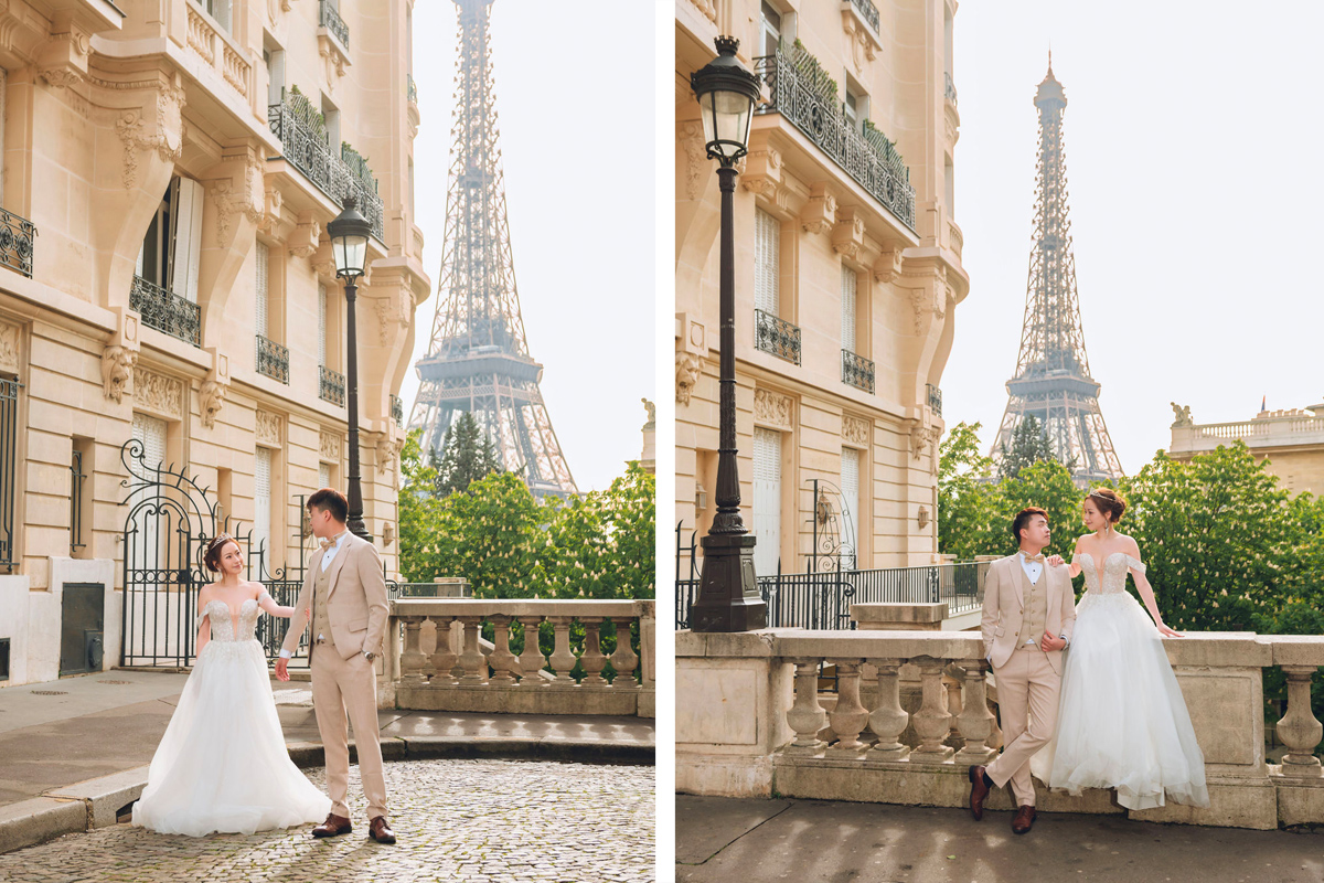 Eternal Love in Paris: Pre-Wedding Photoshoot for Hong Kong Couple | Eiffel Tower, Trocadero, Café, Louvre, Alexandre III Bridge by Arnel on OneThreeOneFour 12