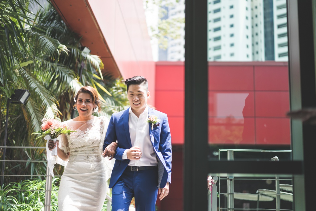 Singapore Wedding Day Photoshoot With Multi Racial Malay And Chinese Couple  by Michael  on OneThreeOneFour 26