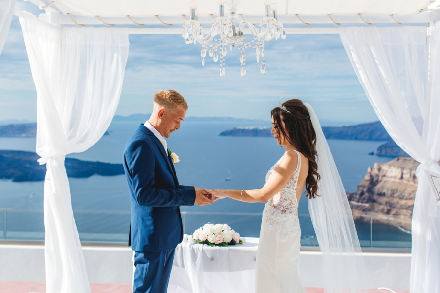 Santorini Couple Elopement And Engagement Photoshoot  by Nabi on OneThreeOneFour 1