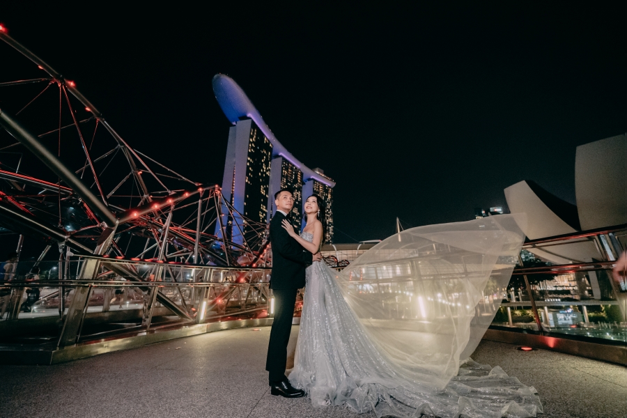 Singapore Pre-Wedding Photoshoot At Cloud Forest, Fort Canning Spiral Staircase And Marina Bay For Korean Couple  by Michael  on OneThreeOneFour 13