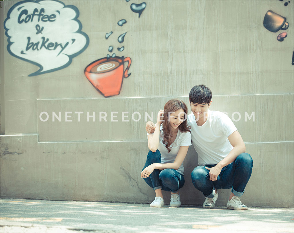 Korean Studio Pre-Wedding Photography: Hongdae (홍대) (Outdoor) by The Face Studio on OneThreeOneFour 31
