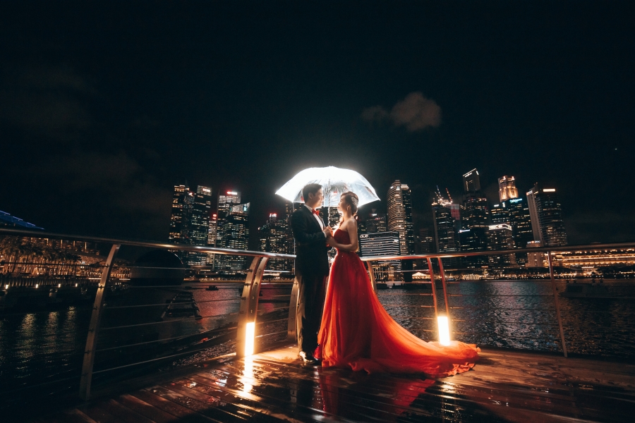 Singapore Pre-Wedding Photoshoot At Gardens By The Bay - Flower Dome, Lower Peirce Reservoir And Night Photoshoot At MBS by Cheng on OneThreeOneFour 20