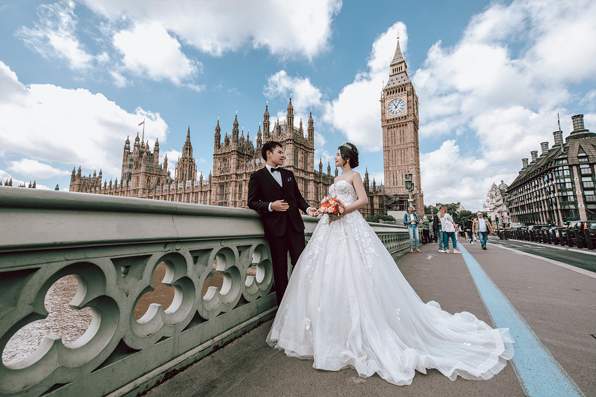 London Pre-Wedding Photoshoot At Big Ben, Palace of Westminster, Millennium Bridge  by Dom on OneThreeOneFour 6