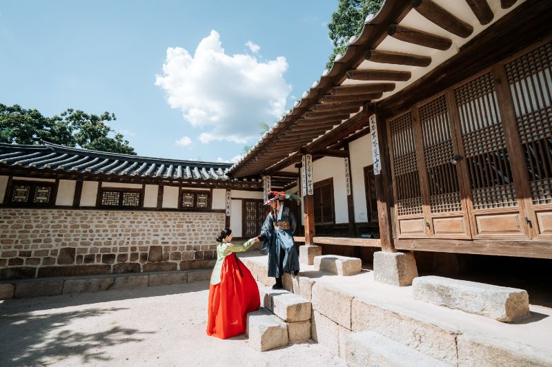 Y&B: Korea Hanbok Pre-Wedding Photoshoot At Dream Forest by Jungyeol on OneThreeOneFour 2