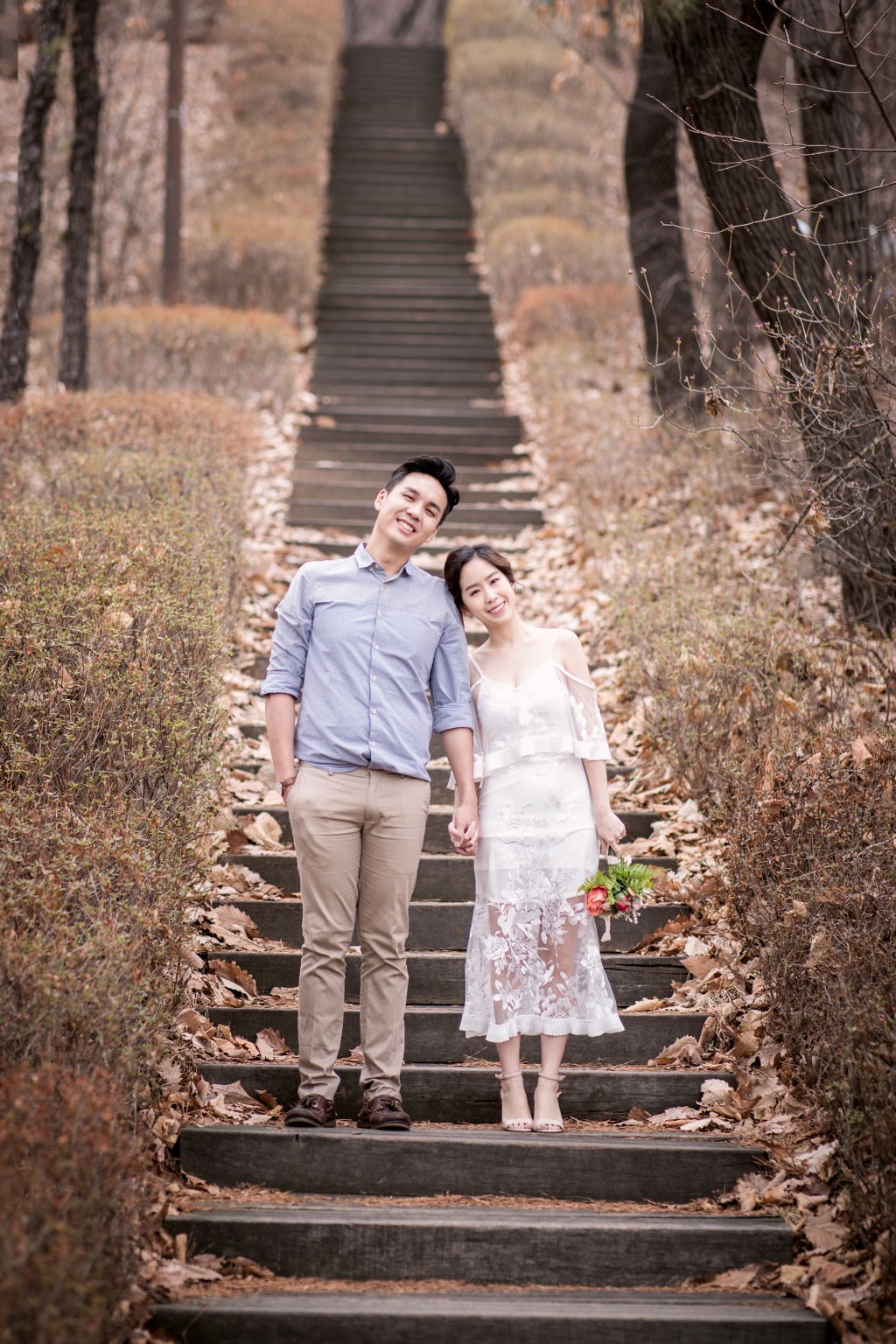 Korea Outdoor Pre-Wedding Photoshoot At Kyunghee University  by Junghoon on OneThreeOneFour 20