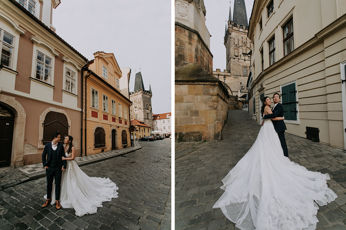 Prague Pre-Wedding Photoshoot with Astronomical Clock, Old Town Square & Charles Bridge by Nika on OneThreeOneFour 22