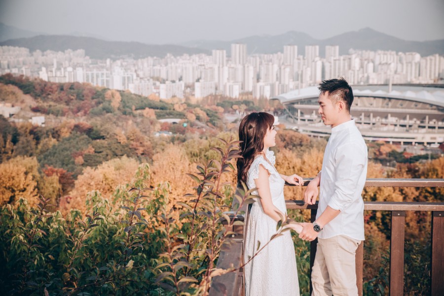 韓國首爾秋季婚紗拍攝 - 天空公園和浪漫的粉紅亂子草 by Jongjin on OneThreeOneFour 21