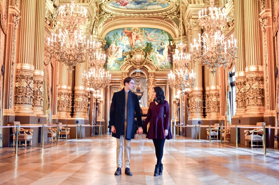 Paris Honeymoon Photoshoot at Palais Garnier Opera House and the Louvre by Arnel on OneThreeOneFour 1