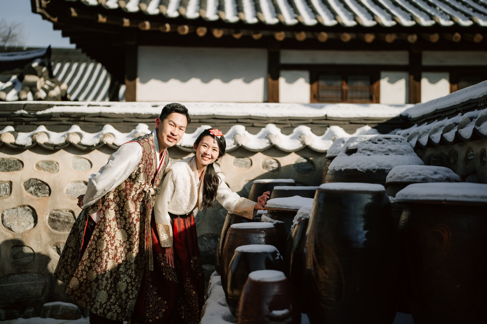 Whispers of Love in Seoul's Winter Wonderland: Snowy Pre-Wedding Extravaganza by Jungyeol on OneThreeOneFour 23