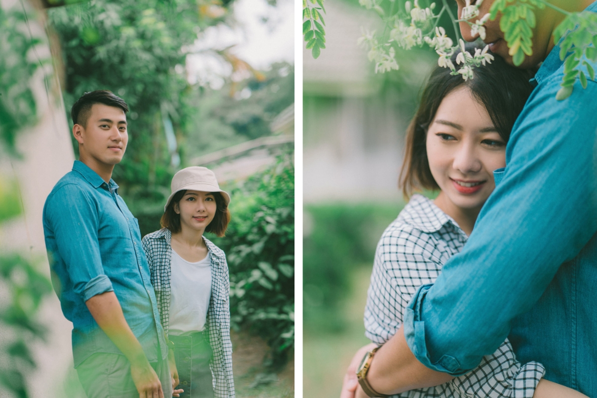 Taiwan Pre-Wedding Photoshoot Abandoned Estate Blue House Gardens by  on OneThreeOneFour 7