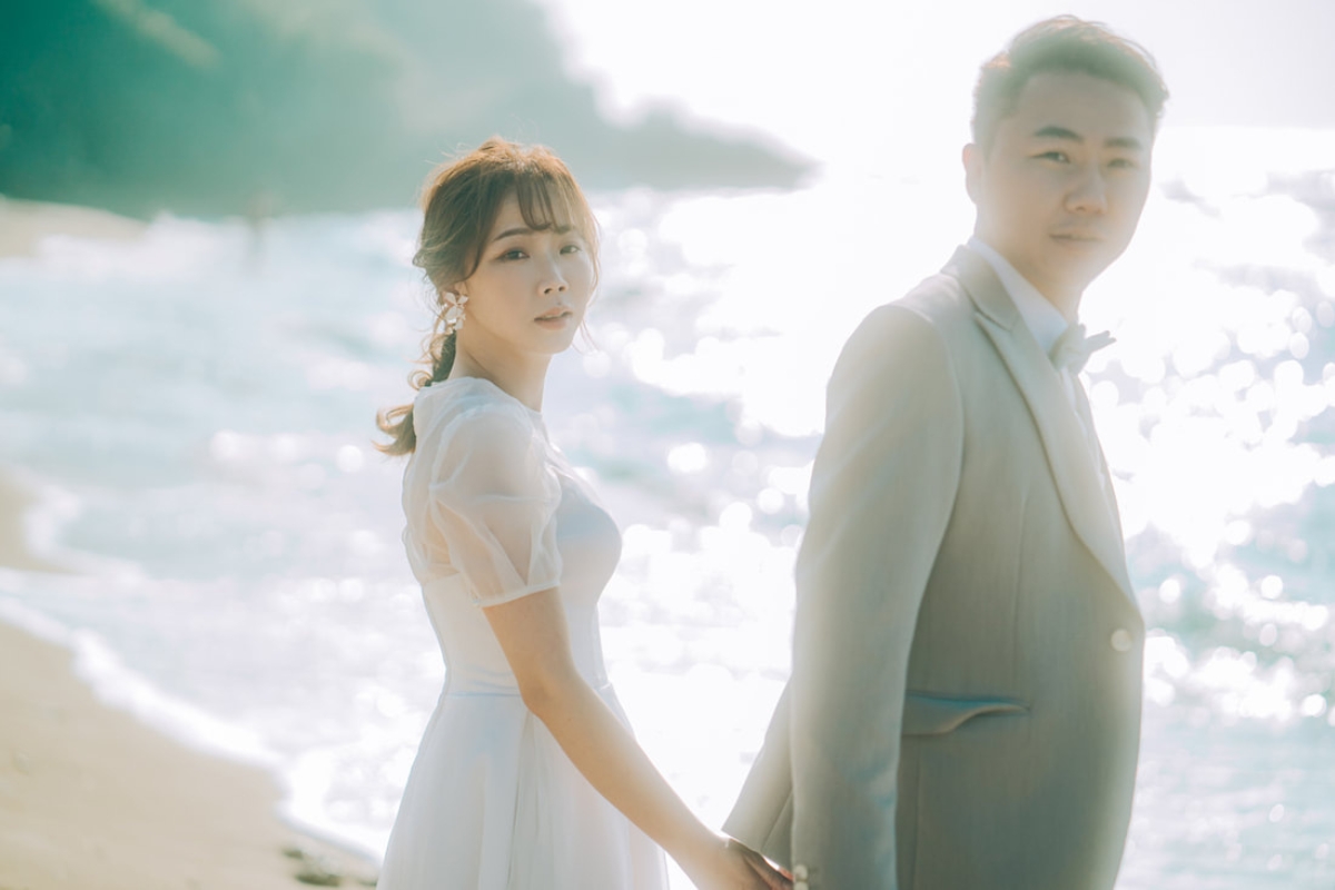 Taiwan Pre-Wedding Photoshoot Ferry Ride Pier Old Town Sea Beach by  on OneThreeOneFour 43