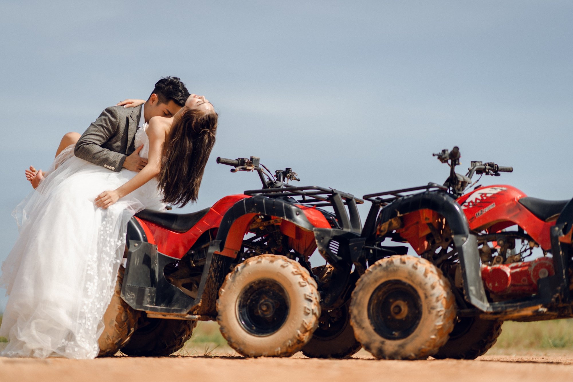 Bintan Pre-Wedding Photoshoot: Xiao Qian & Xavier's Romantic Shoot at ANMON Resort, Blue Lake, Sand Dunes & ATV Adventure by HS on OneThreeOneFour 56