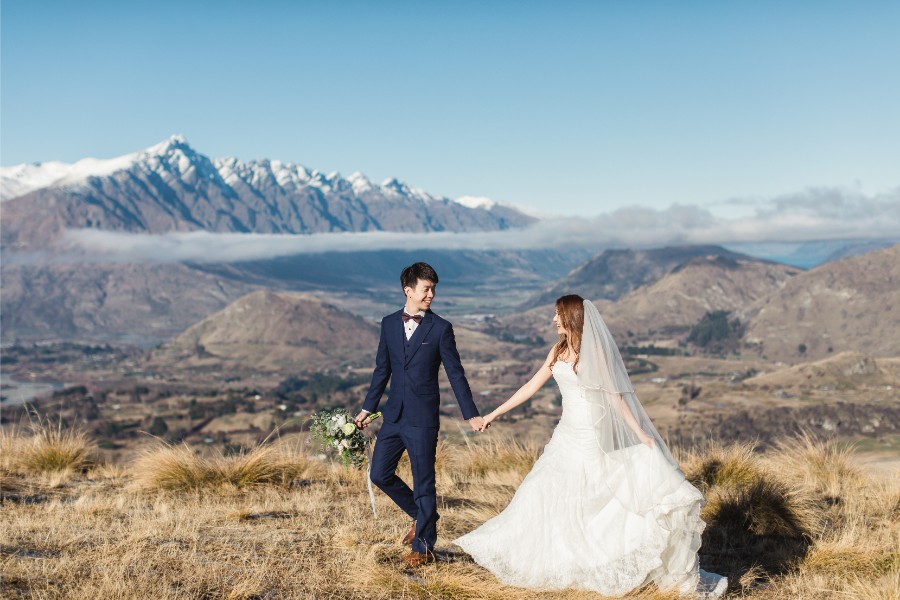 New Zealand Snow Mountain Prewedding Photoshoot (Fog Peak) with Taiwanese Couple  by Felix on OneThreeOneFour 0