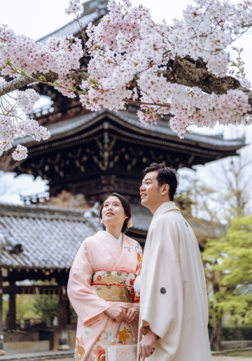 Kyoto Pre-Wedding Photoshoot with Shinnyodo Temple, Arashiyama