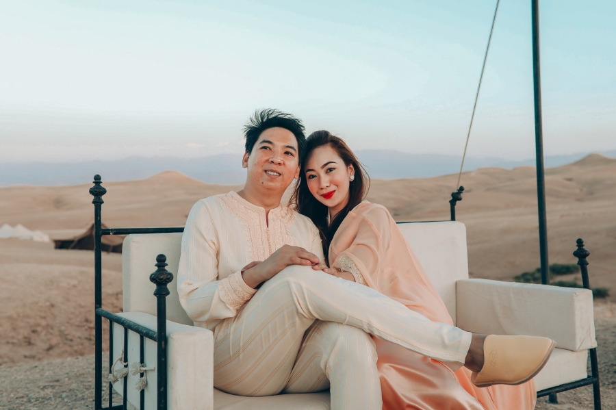 Morocco Surprise Proposal And Casual Couple Photoshoot At Agafay Desert by AW on OneThreeOneFour 22