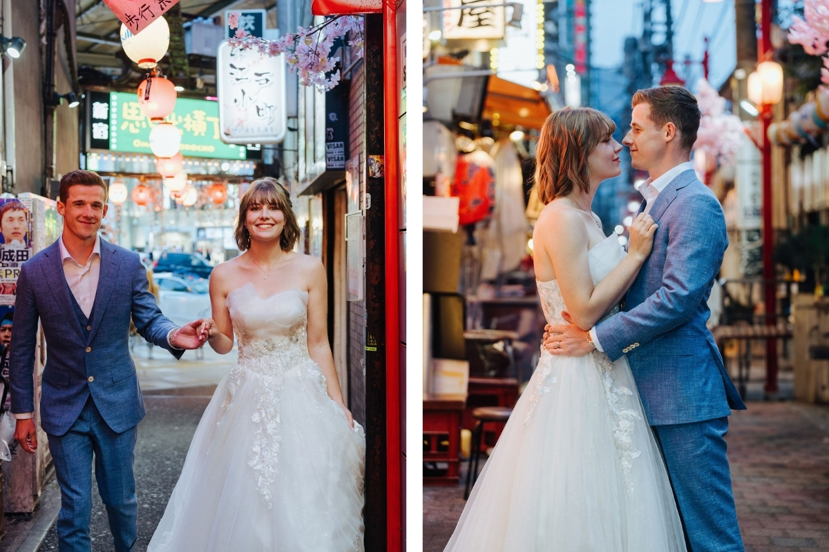 Tokyo Pre-Wedding Photoshoot with Shioiri Park, Lake Kawaguchiko, and Shinjuku by Dahe on OneThreeOneFour 19