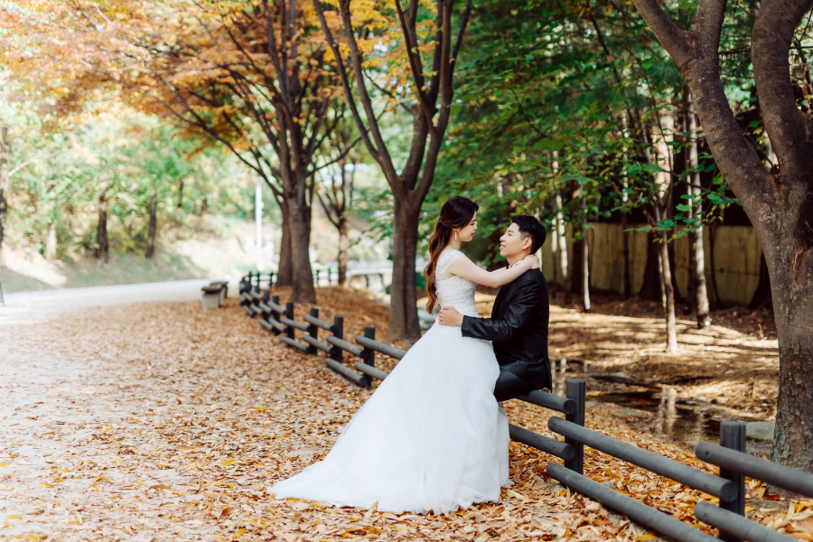 V&E Korea Autumn Pre-Wedding at Seoul Forest Park, Kyung Hee University and Namsangol Hanok Village by Jungyeol on OneThreeOneFour 8