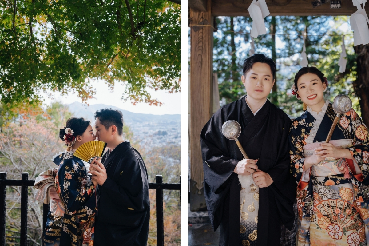 Tokyo Pre-Wedding Photoshoot with Chureito Pagoda, Lake Kawaguchiko, and Lake Yamanaka by Dahe on OneThreeOneFour 6