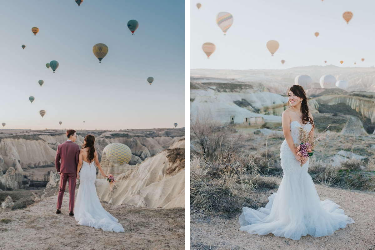 Cappadocia Pre-Wedding Photoshoot Salt Lake Carpet Shop Hot Air Balloons  by Aric on OneThreeOneFour 5