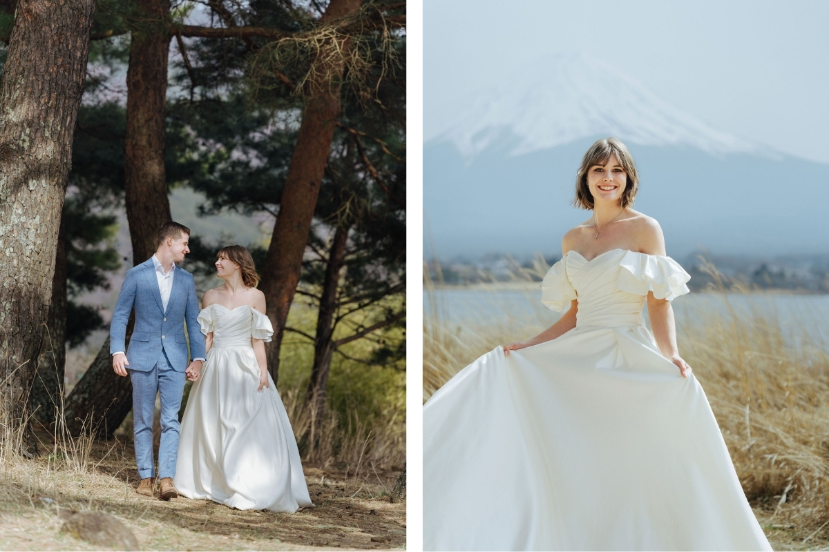 Tokyo Pre-Wedding Photoshoot with Shioiri Park, Lake Kawaguchiko, and Shinjuku by Dahe on OneThreeOneFour 12