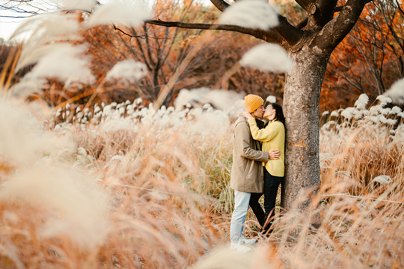 Korea Autumn Casual Couple Photoshoot At Seoul Forest by Jungyeol on OneThreeOneFour 21