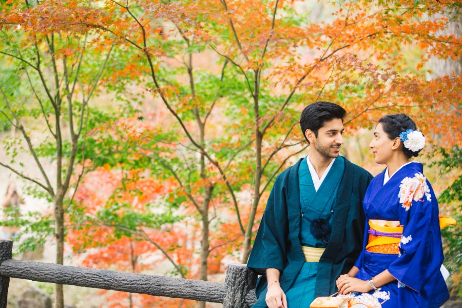 P&K: Indian Kimono Proposal Photoshoot in Kyoto by Daniel on OneThreeOneFour 11