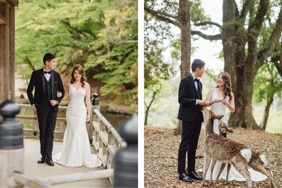 Kyoto Pre-Wedding Photoshoot with Eikando Temple, Mt Wakakusa, and Nara Deer Park by Kinosaki on OneThreeOneFour 19