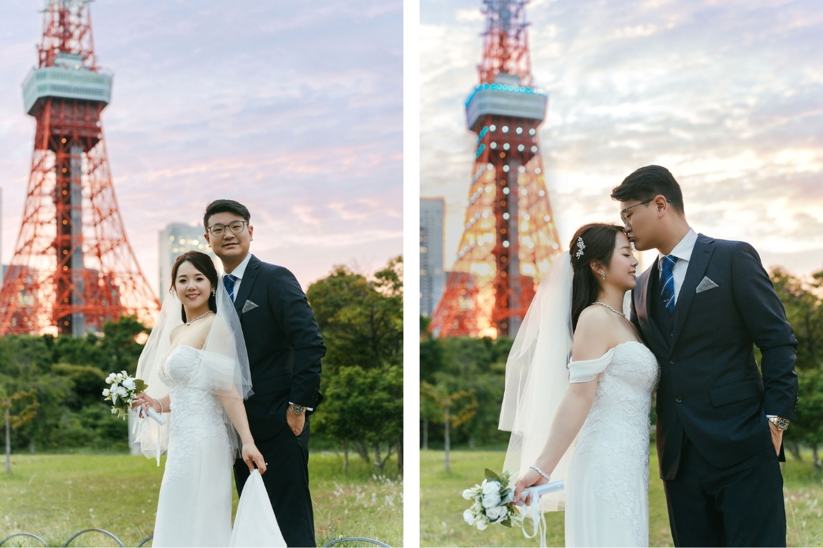 Tokyo Pre-Wedding Photoshoot with Nonbei Yokocho, Shiba Park, and Shibuya by  on OneThreeOneFour 13