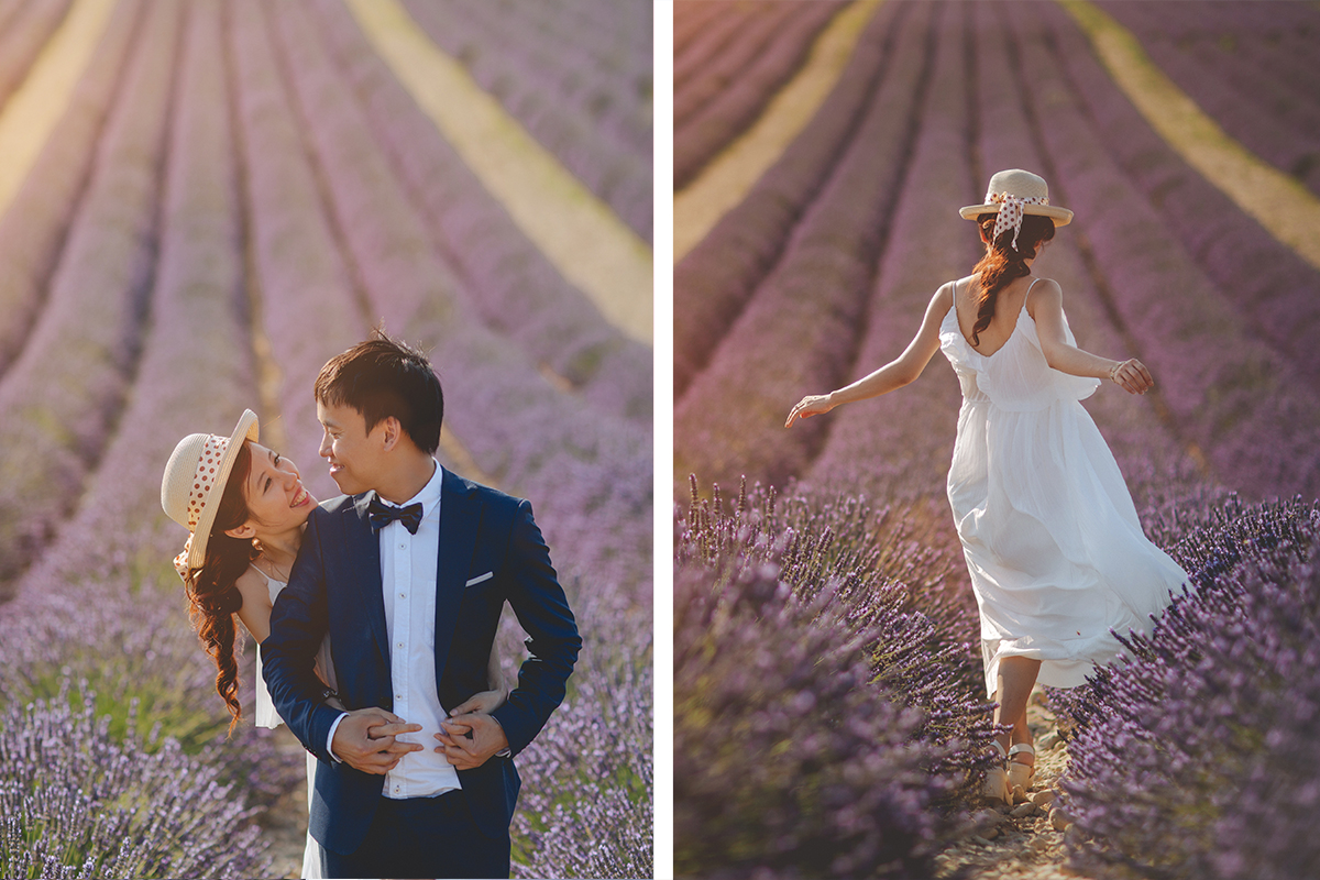 Provence Southern France Pre-Wedding Photoshoot at Lavender Fields & Sunflower Farm by Vin on OneThreeOneFour 17