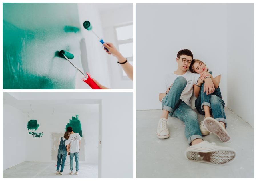 Singapore Couple Casual Stay Home Photoshoot In New BTO Flat by Jess on OneThreeOneFour 7