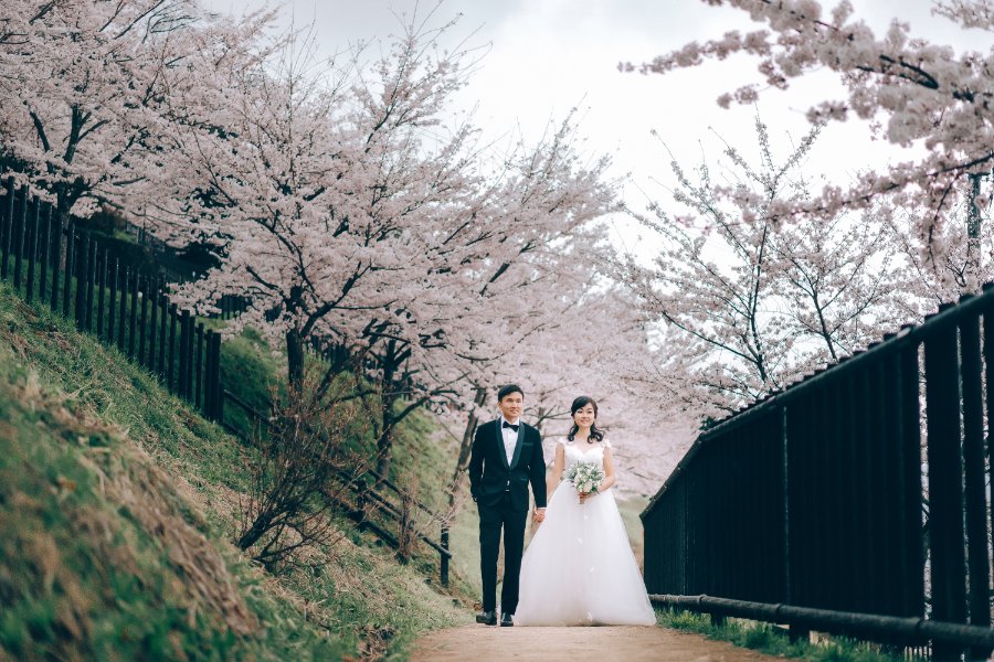 Japan Tokyo Pre-Wedding Photoshoot At Traditional Japanese Village And Pagoda During Sakura Season by Lenham on OneThreeOneFour 19